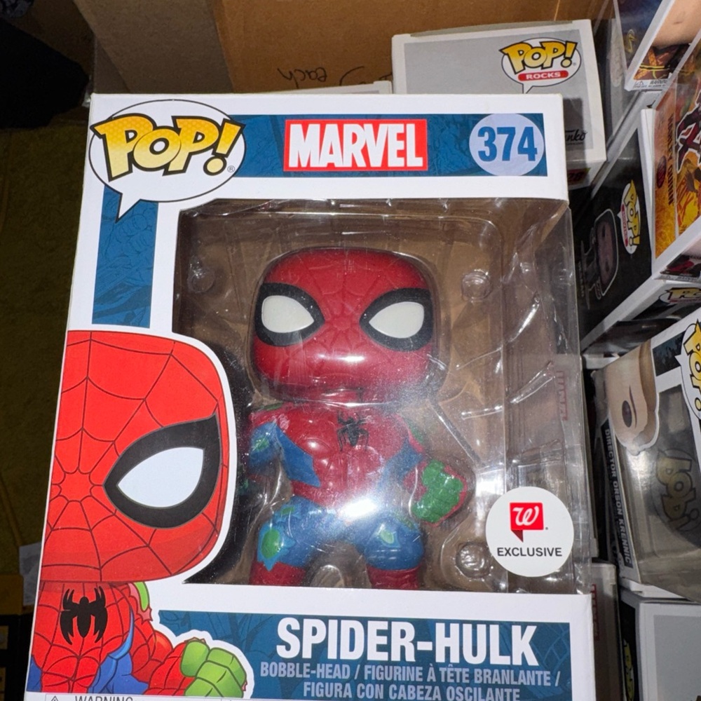 Funko Pop! Marvel Spider-Hulk Figure - Red and Blue